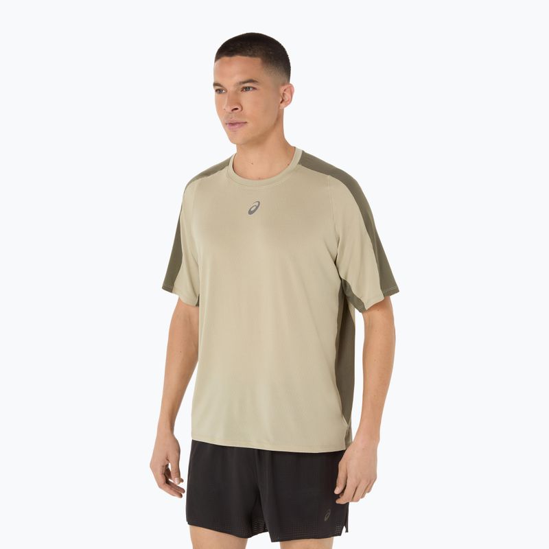 Футболка для бігу чоловіча ASICS Fujitrail Elite Top khaki/mantle green 4