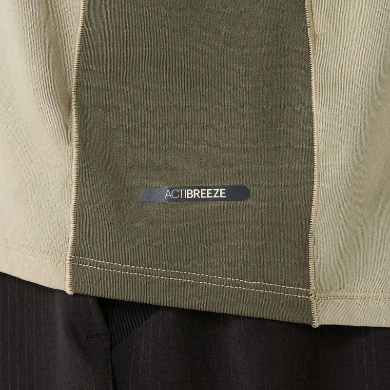 Футболка для бігу чоловіча ASICS Fujitrail Elite Top khaki/mantle green 7