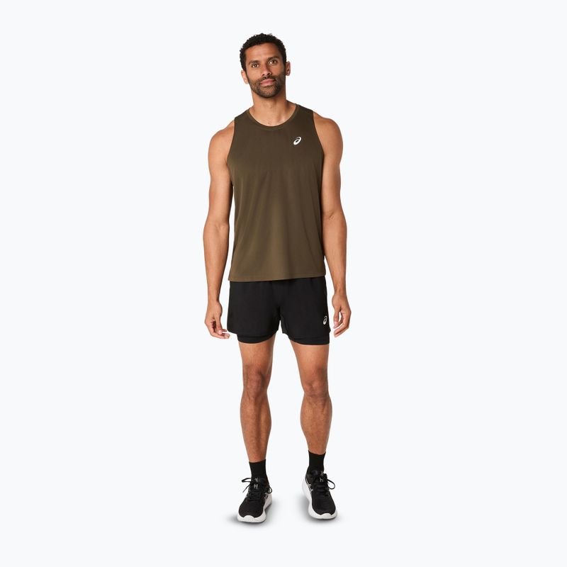 Футболка для бігу чоловіча ASICS Core Singlet brown stone 2