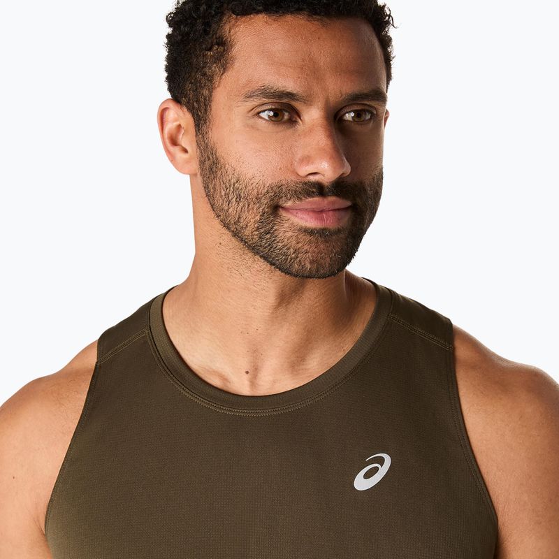 Футболка для бігу чоловіча ASICS Core Singlet brown stone 5