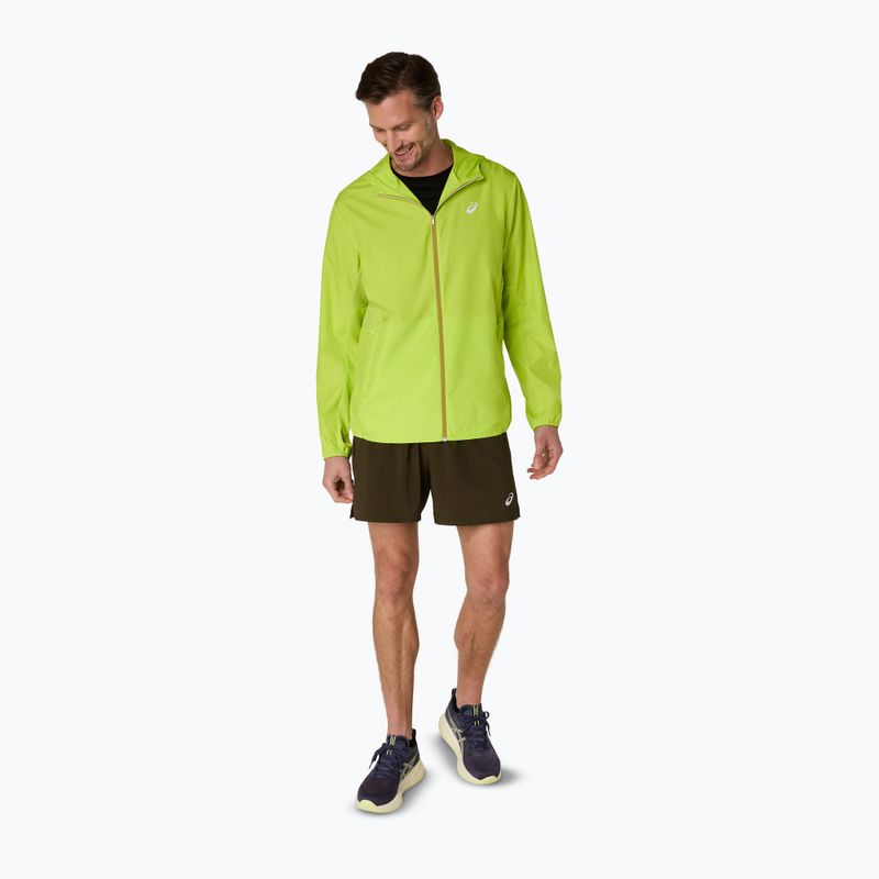 Куртка для бігу чоловіча ASICS Core neon lime 2