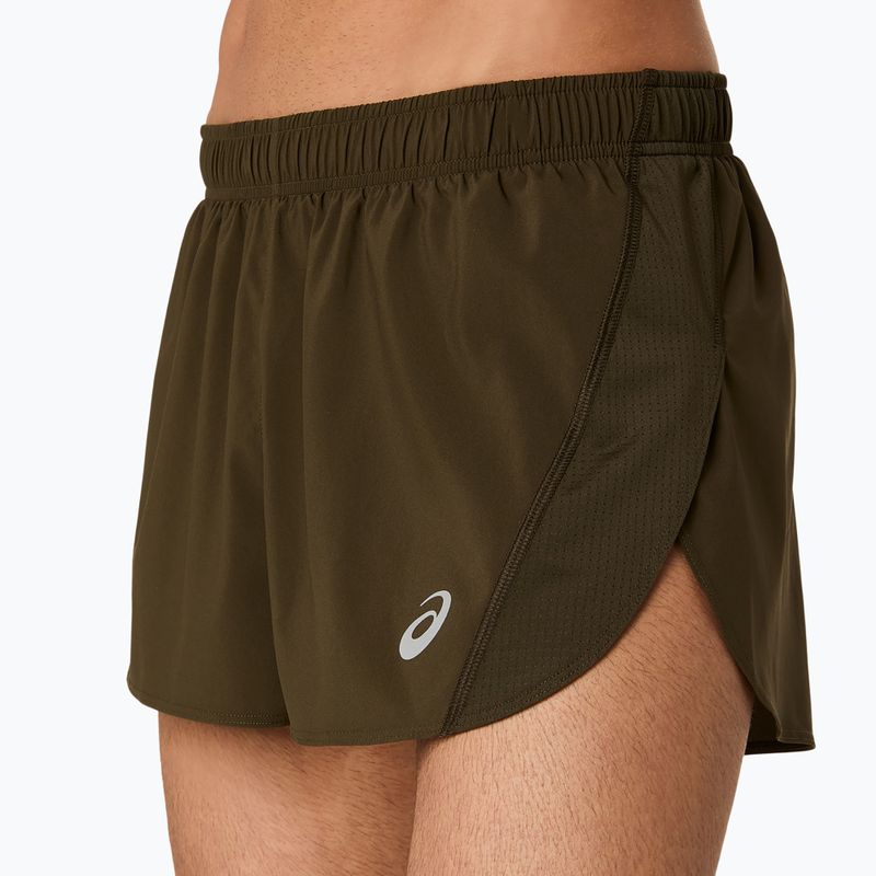Шорти для бігу чоловічі ASICS Core Split Short brown stone 5
