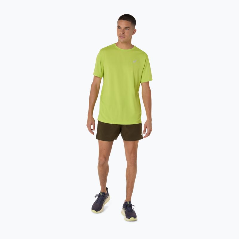 Футболка для бігу чоловіча ASICS Core neon lime 2