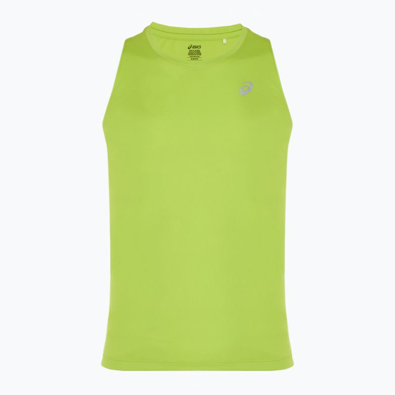 Футболка для бігу чоловіча ASICS Core Singlet neon lime 5