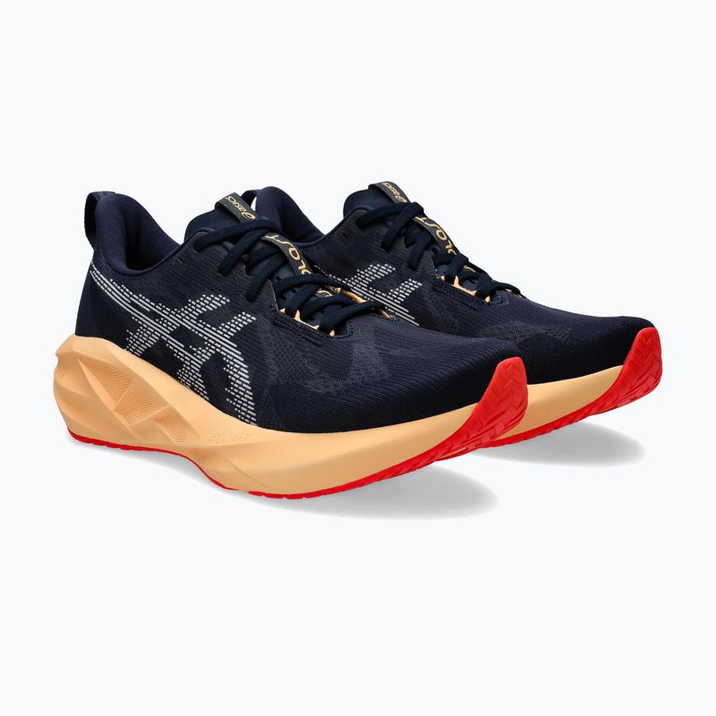 Чоловічі бігові кросівки ASICS Novablast 5 опівночі/помаранчеве сяйво 3