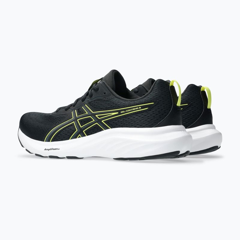 Кросівки для бігу чоловічі ASICS Gel-Contend 9 black/citron 4