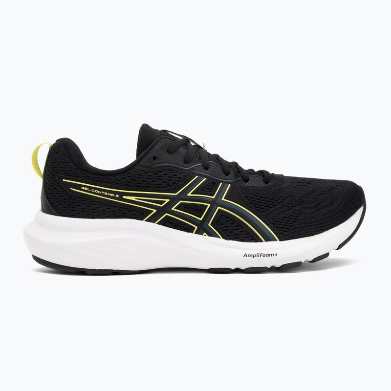Кросівки для бігу чоловічі ASICS Gel-Contend 9 black/citron 2