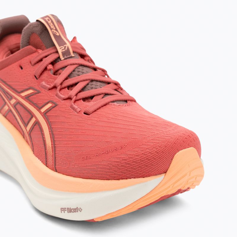 Кросівки для бігу жіночі Asics Gel-Nimbus 27 dark pink clay/orange glow 7