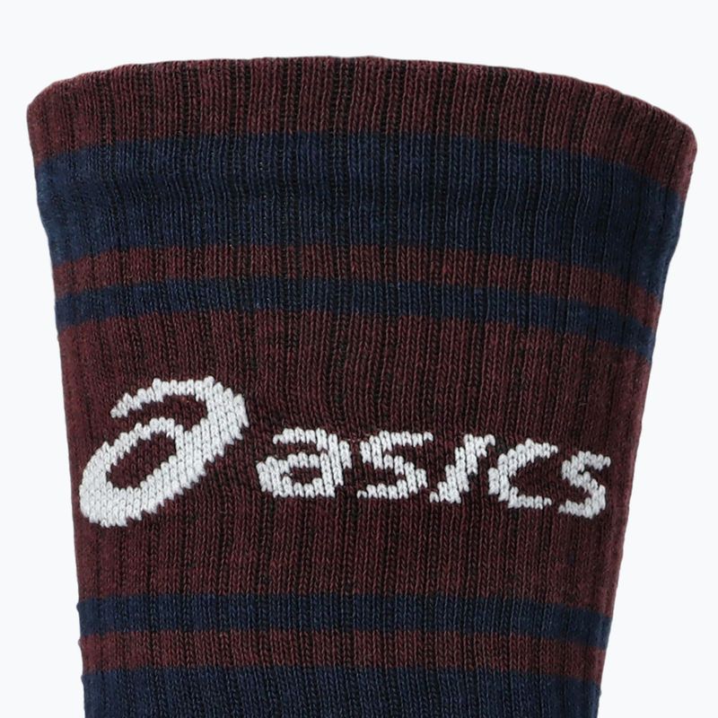 Шкарпетки ASICS Logo Crew 3 пари  midnight/dark red planet/lemongrass 3