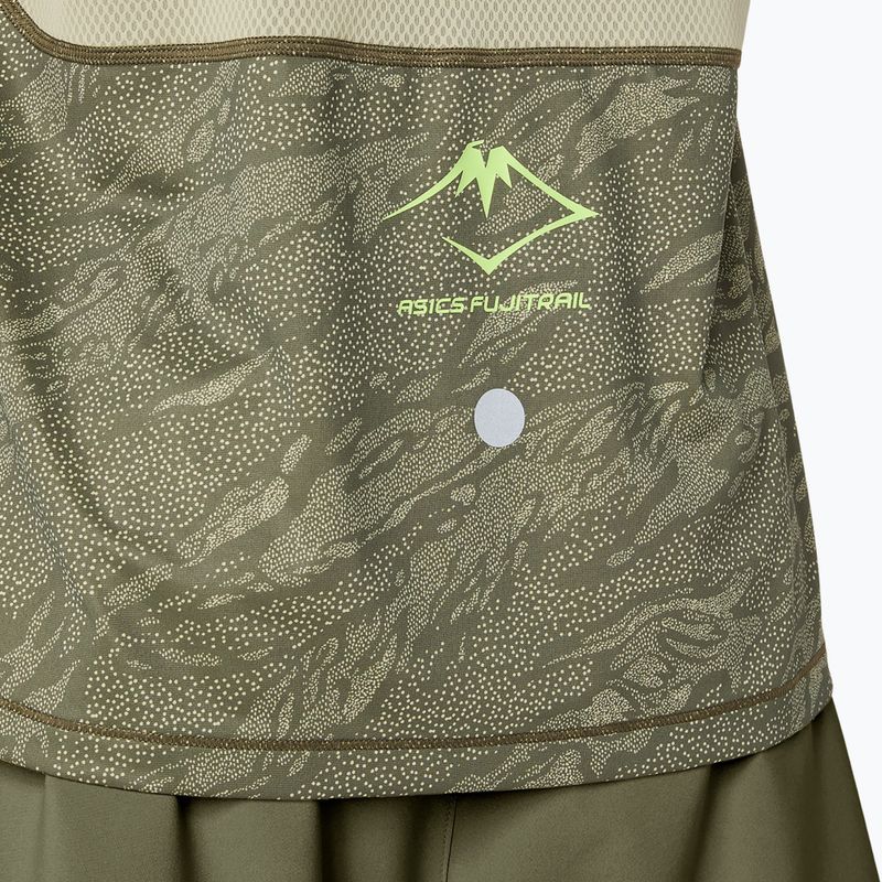 Футболка для бігу чоловіча ASICS Fujitrail Singlet mantle green/khaki 8