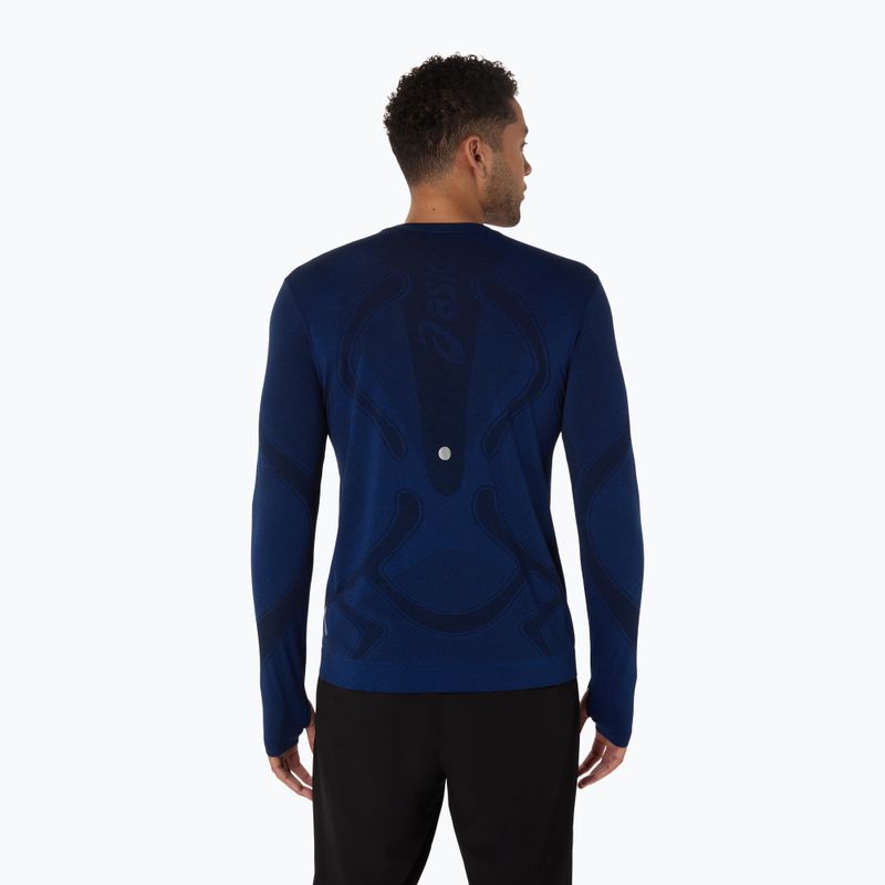 Лонгслів для бігу чоловічий ASICS Road Seamless LS midnight 3