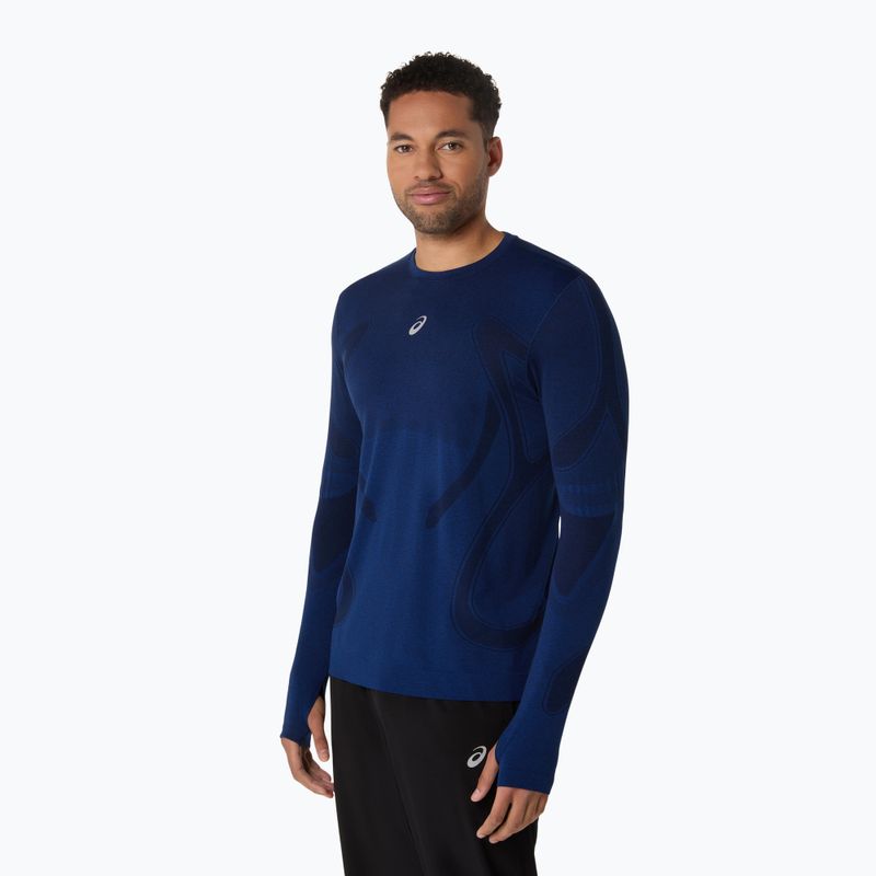 Лонгслів для бігу чоловічий ASICS Road Seamless LS midnight 4