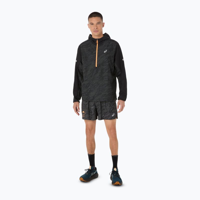 Куртка для бігу чоловіча ASICS Fujitrail Packable Windbreaker performance black 2