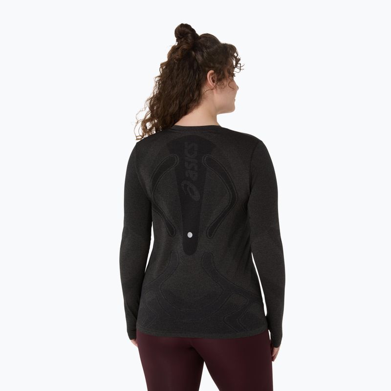 Лонгслів для бігу жіночий ASICS Road Seamless LS performance black 3