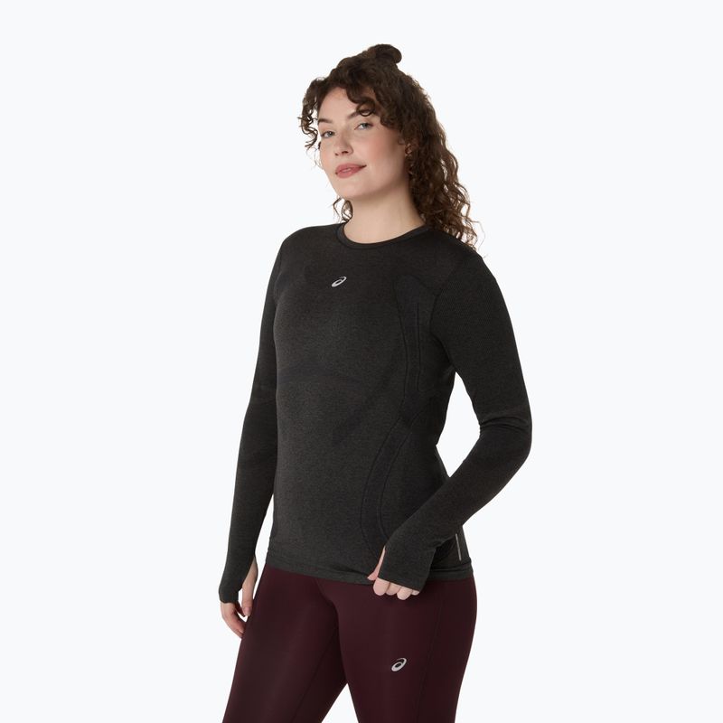Лонгслів для бігу жіночий ASICS Road Seamless LS performance black 4