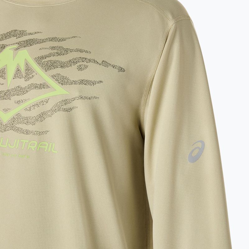 Лонгслів для бігу чоловічий ASICS Fujitrail Logo LS khaki 6