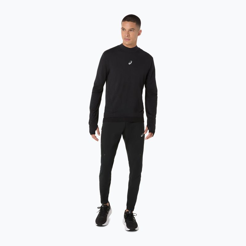 Лонгслів для бігу чоловічий ASICS Road Winter Seamless performance black 4