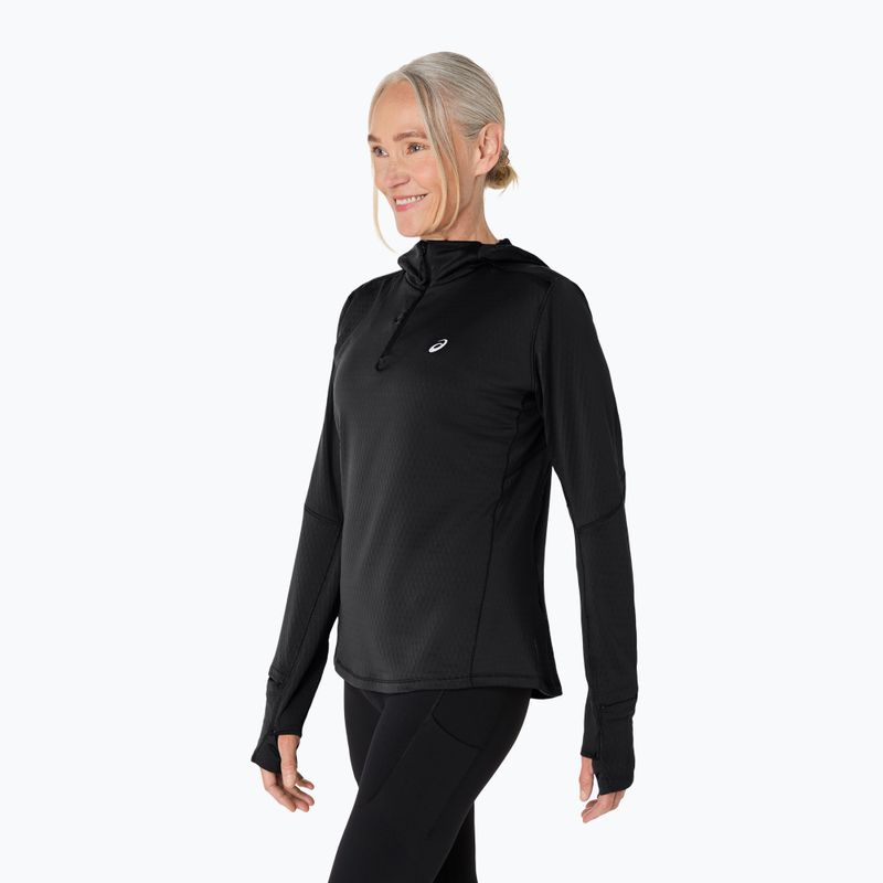 Кофта для бігу жіноча ASICS Road Winter Hoodie performance black 4