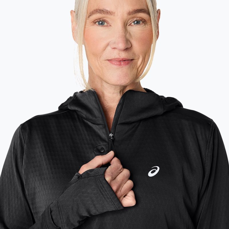 Кофта для бігу жіноча ASICS Road Winter Hoodie performance black 5