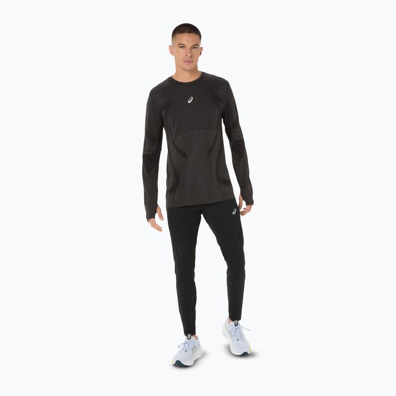 Лонгслів для бігу чоловічий ASICS Road Seamless LS performance black 2