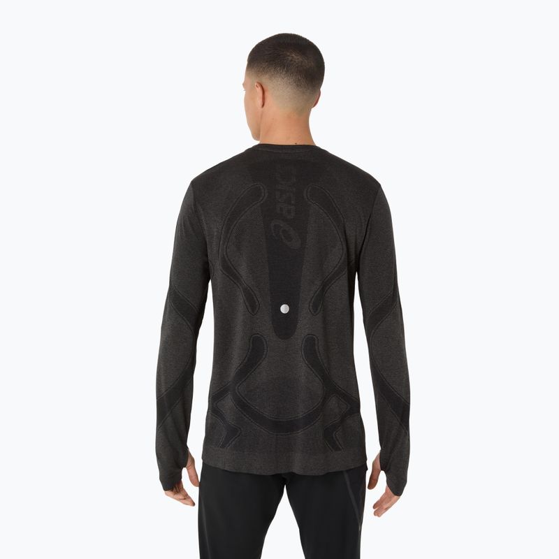 Лонгслів для бігу чоловічий ASICS Road Seamless LS performance black 3