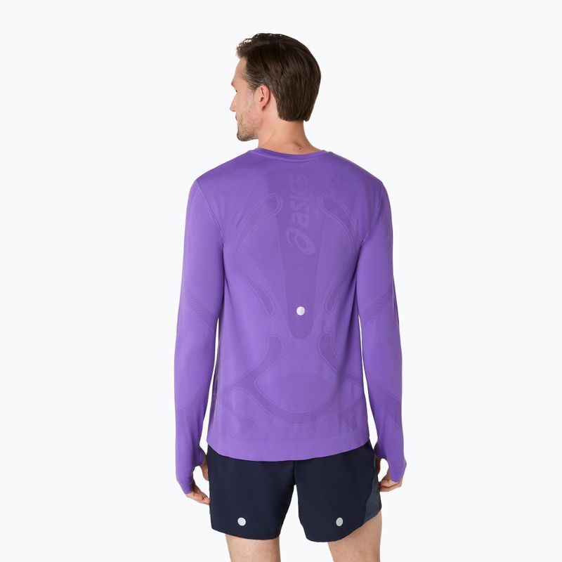 Лонгслів для бігу чоловічий ASICS Road Seamless LS edo purple 3