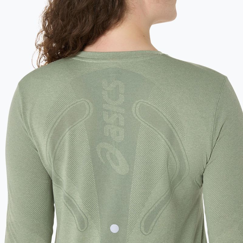 Лонгслів для бігу жіночий ASICS Road Seamless LS monument blue/whisper green 6