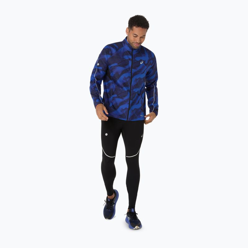 Куртка для бігу чоловіча ASICS Road Lite-Show Packable performance black/dark cobalt 2