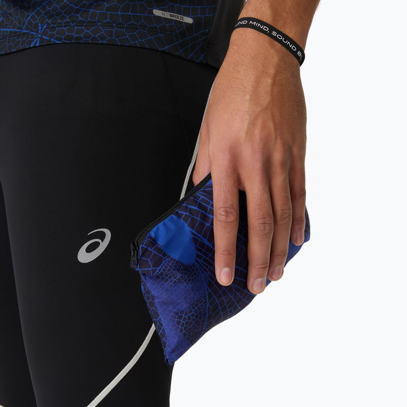 Куртка для бігу чоловіча ASICS Road Lite-Show Packable performance black/dark cobalt 11