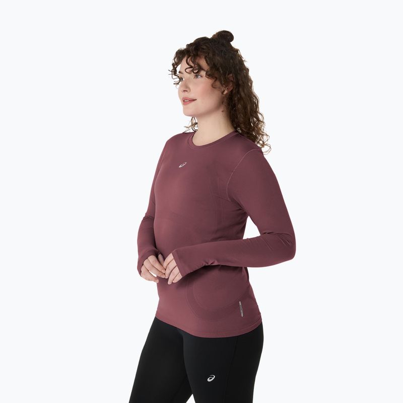 Лонгслів для бігу жіночий ASICS Road Seamless LS dark currant/port royal 3