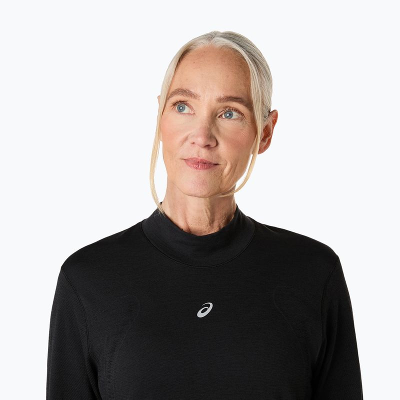 Лонгслів для бігу жіночий ASICS Road Winter Seamless performance black 5