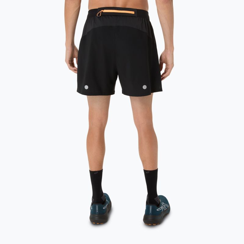 Шорти для бігу чоловічі ASICS Fujitrail All Over Print 5IN performance black 3