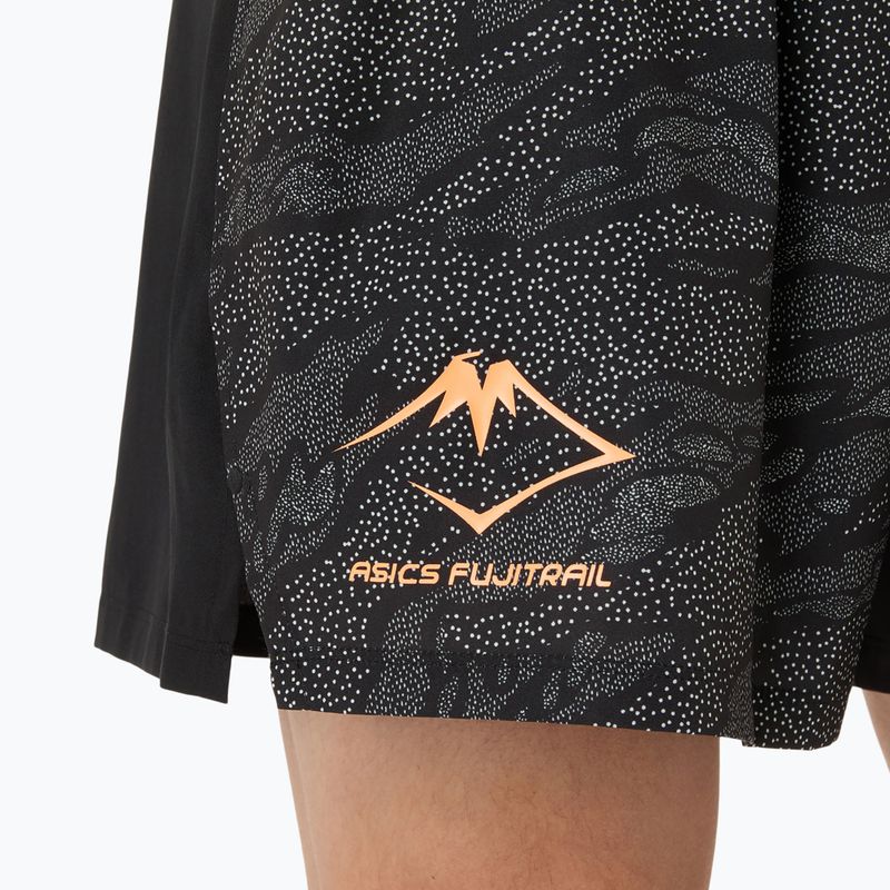 Шорти для бігу чоловічі ASICS Fujitrail All Over Print 5IN performance black 6