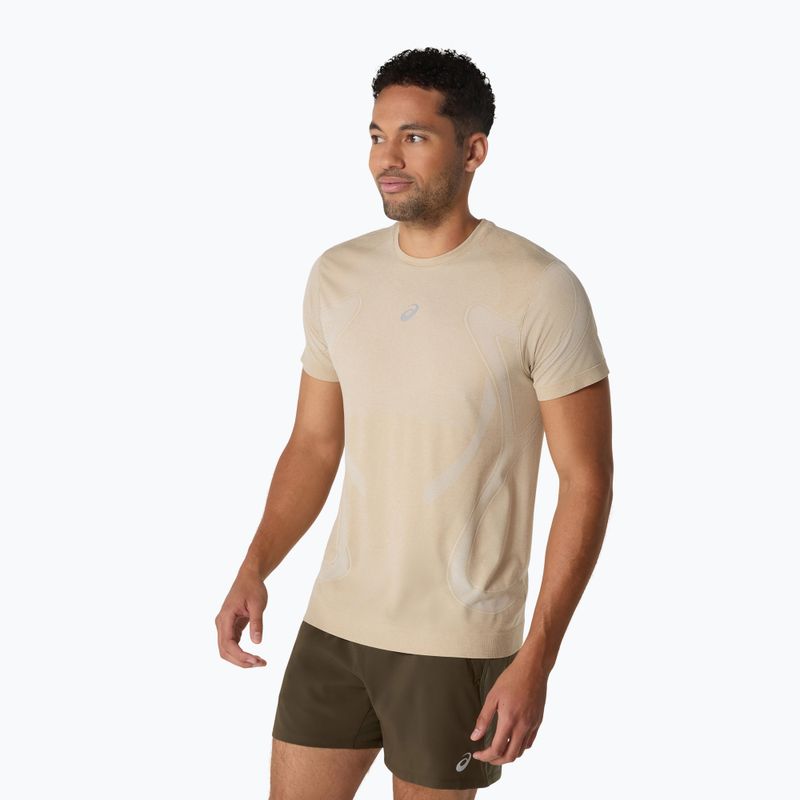 Футболка для бігу чоловіча ASICS Road Seamless cream 4