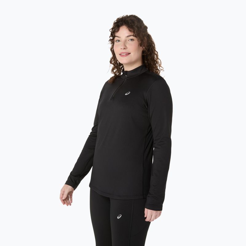 Лонгслів для бігу жіночий ASICS Core LS Half Zip Winter performance black 4