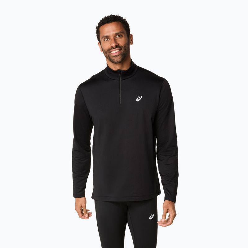 Кофта для бігу чоловіча ASICS Core Half Zip Winter performance black