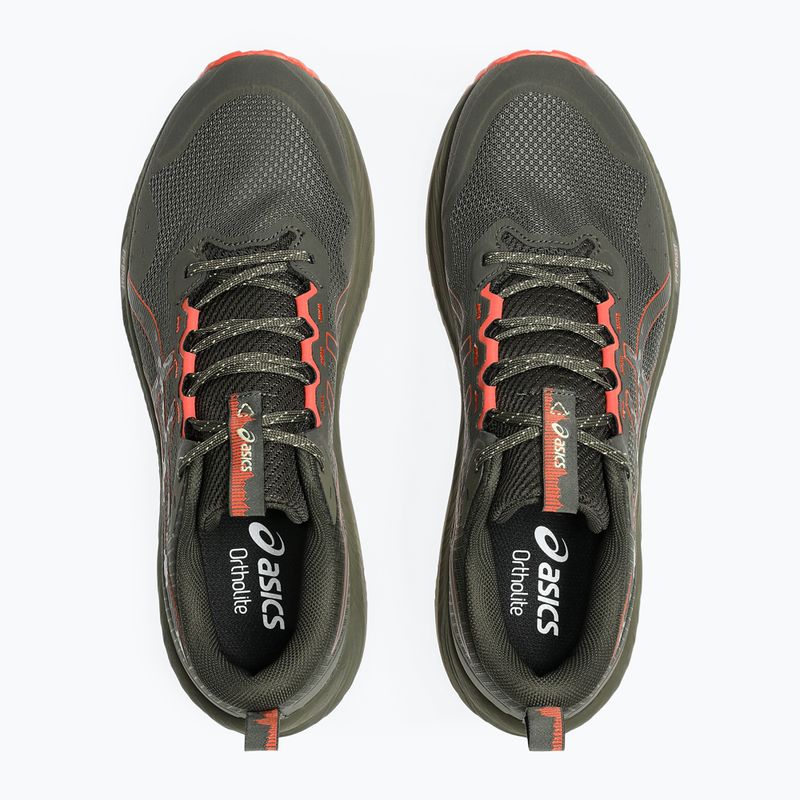 Кросівки для бігу чоловічі ASICS Trabuco Terra 3 brown stone/spicy red 6