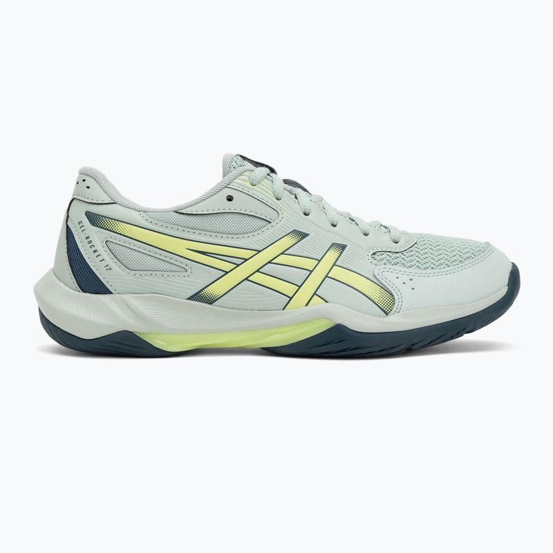 Кросівки волейбольні чоловічі ASICS Gel-Rocket 12 lichen rock/tranquil teal 2