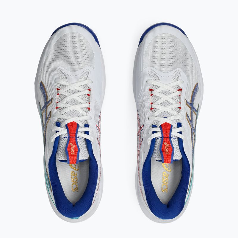 Кросівки волейбольні чоловічі ASICS Netburner Ballistic FF 4 white/asics blue 8