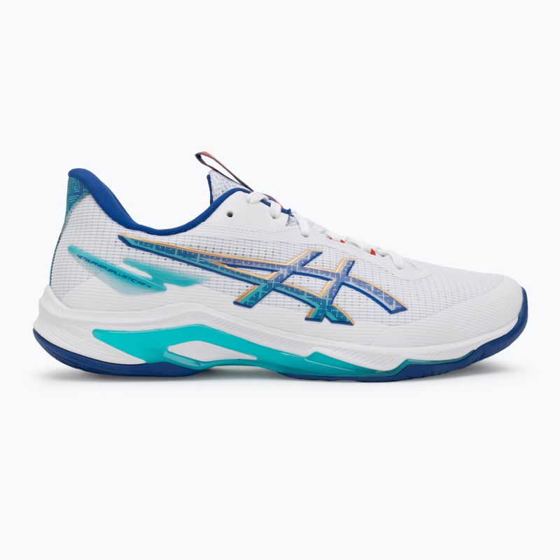 Кросівки волейбольні чоловічі ASICS Netburner Ballistic FF 4 white/asics blue 2