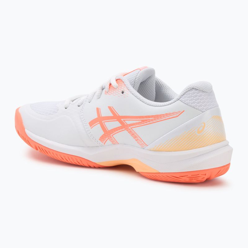 Кросівки волейбольні жіночі ASICS Court Hunter FF white/vivid coral 3
