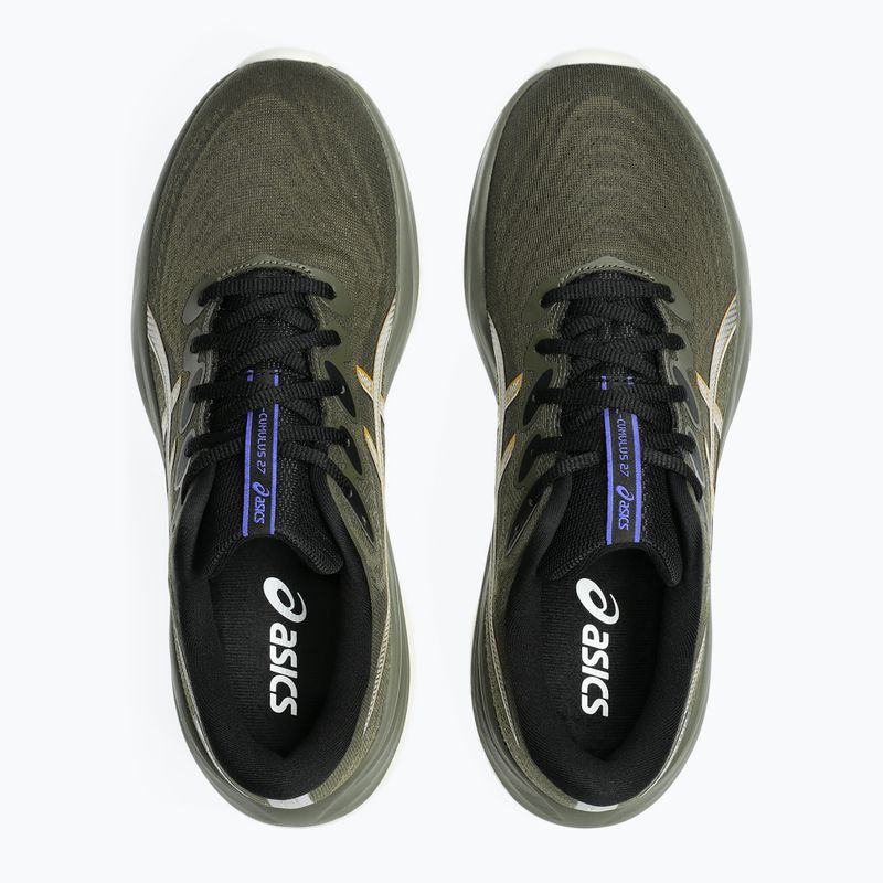 Кросівки для бігу чоловічі ASICS Gel-Cumulus 27 GTX brown stone/whisper green 9