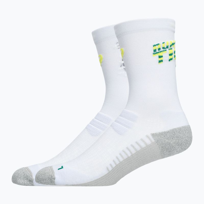 Шкарпетки ASICS Performance Run Crew waterscape / electric lime 2