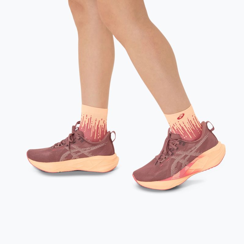 Шкарпетки ASICS Performance Run Quarter bright orange/black 7