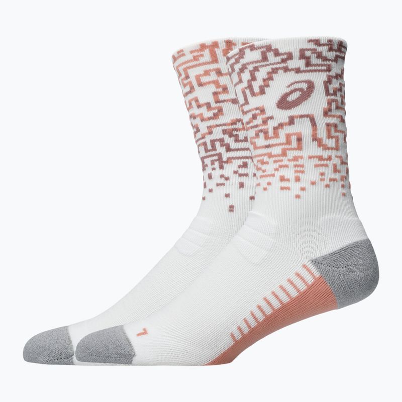 Шкарпетки ASICS Performance Run Crew brilliant white/morganite/pearl pink 2