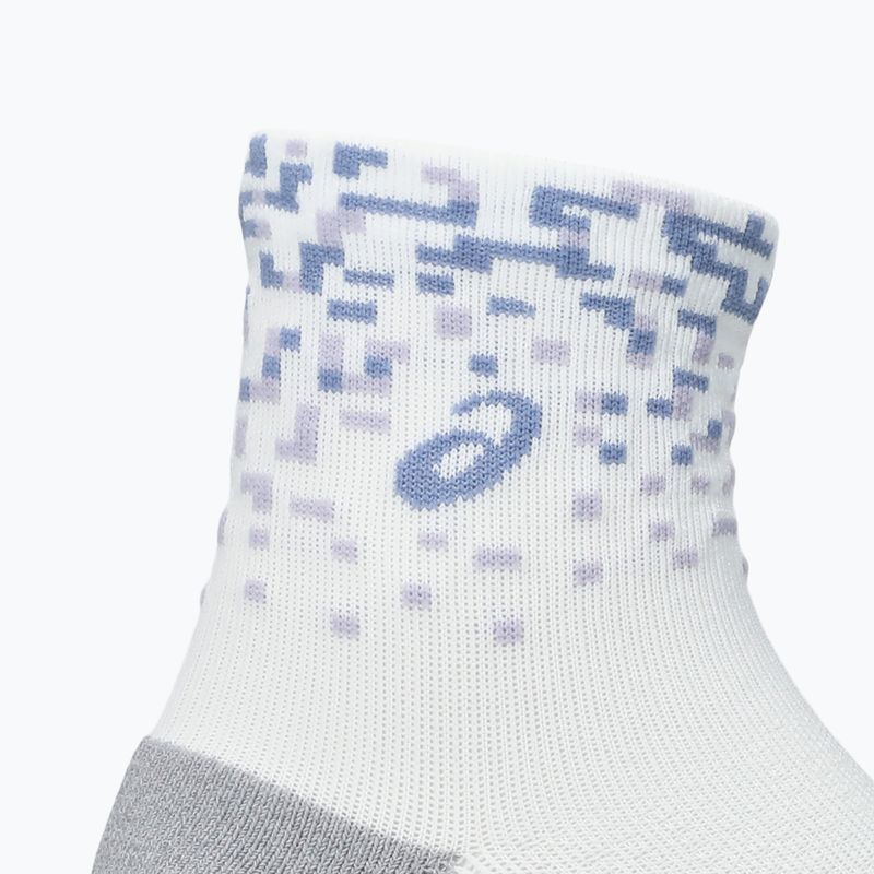 Шкарпетки ASICS Performance Run Quarter brilliant white/lilac hint/bluebell 3