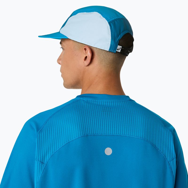 Чоловіча бігова футболка ASICS Road Fade SS aegean blue/yamabuki 6