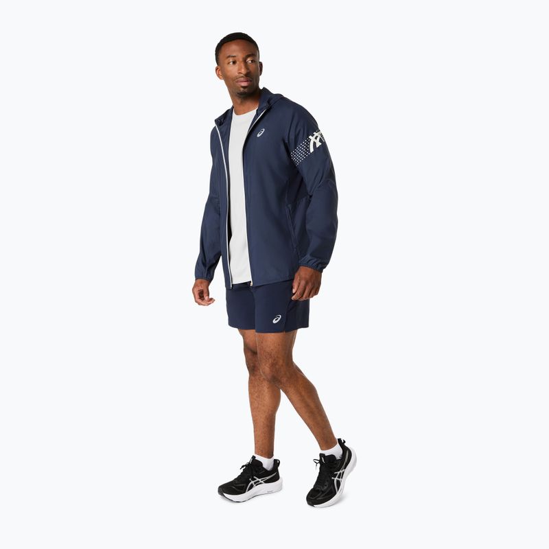 Чоловіча куртка для бігу ASICS Icon midnight/cream 5