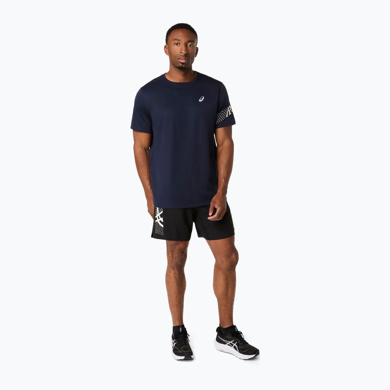 Чоловіча бігова футболка ASICS Icon SS midnight/cream 2