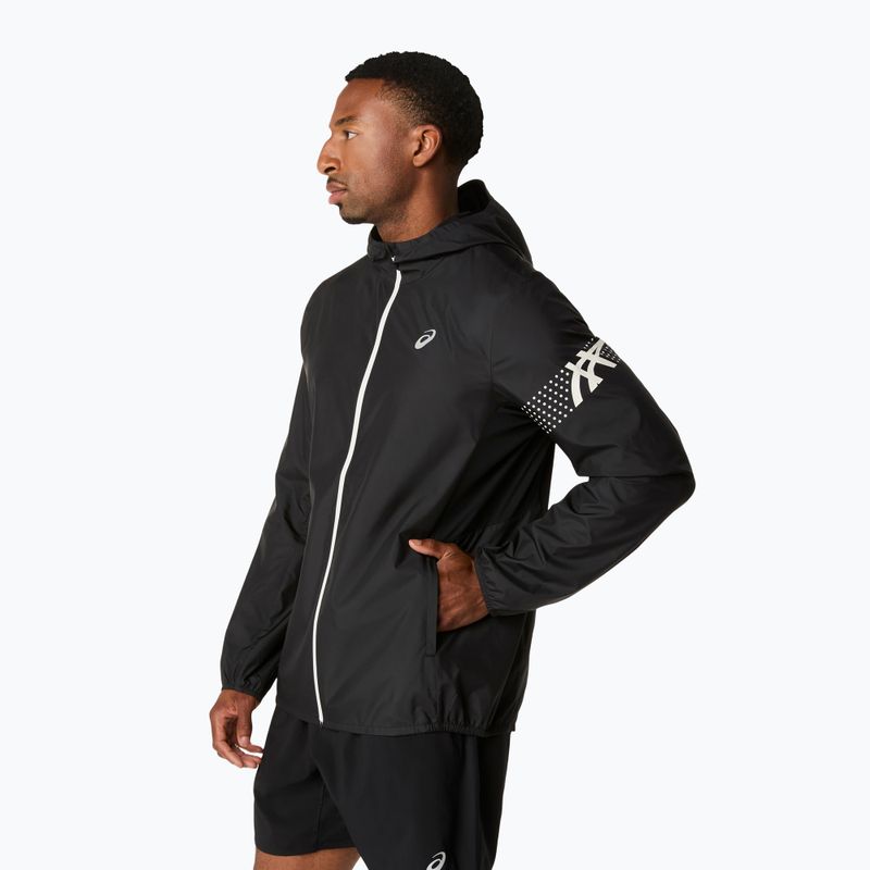 Куртка для бігу чоловіча ASICS Icon performance black 4